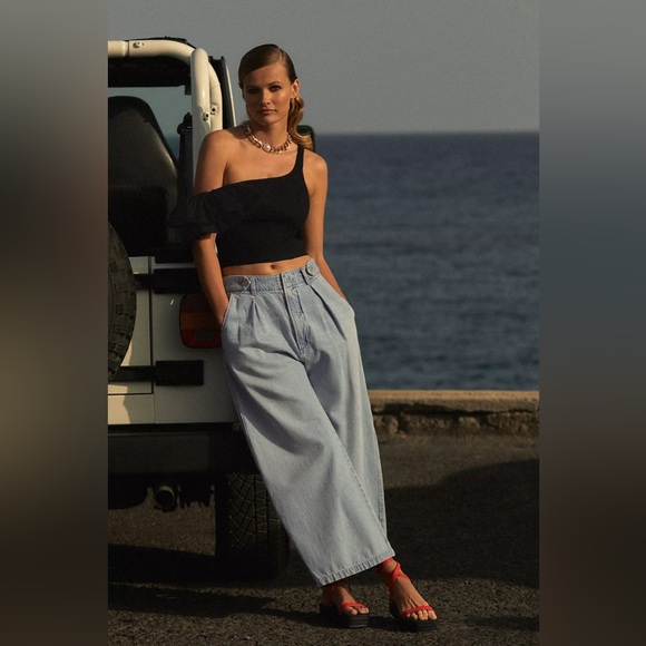 Citizens Of Humanity Denim - Citizens of Humanity Payton High-Rise Wide Leg Utility Trousers Jeans size 28